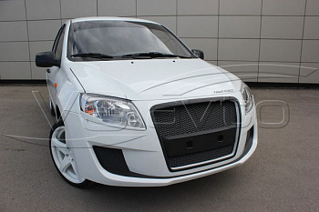 Бампер передний "Я-робот" Лада Гранта (сетка)