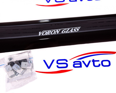 Спойлер на капот "Voron Glass" ВАЗ 2106 с еврокрепежом