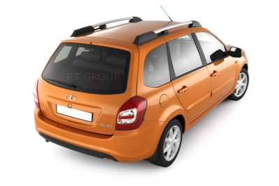 Рейлинги "Усиленные" (серебристые) LADA Kalina II Универсал 2013-2018/ LADA Granta Универсал 2018- (LKD-13-551622.46)