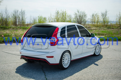Накладки порогов "Реванш" ВАЗ 2192 Калина 2 (хетчбэк)