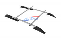 Рейлинги с поперечинами усиленные (серебристые) LADA Kalina II Универсал 2013-2018/ LADA Granta Универсал 2018- (LKD-13-551613.46)