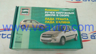 Евроручки дверей Тюн-Авто на Лада Калина (ВАЗ 1117, 1118, 1119), Калина 2 (ВАЗ 2192, 2194), Гранта (ВАЗ 2190, 2191) окрашенные