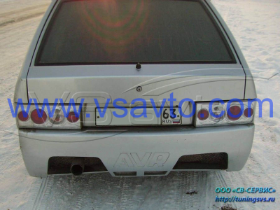 Бампер стеклопластиковый задний "AVR" ВАЗ 2108, 2109