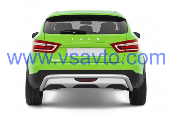 Защита заднего бампера Ø51мм (НПС) LADA Vesta SW Cross 2017- (LSC220101)