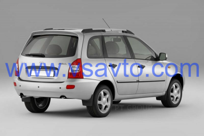 Рейлинги "Комфорт" (серебристые) под крышу с "ребром" LADA Kalina Универсал 2004-2013 (LKA551604)
