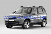 Защита порогов с площадкой Ø63мм ШАГРЕНЬ (ППК) CHEVROLET Niva 2009-2020/ LADA Niva Travel 2021- (LNV330308)