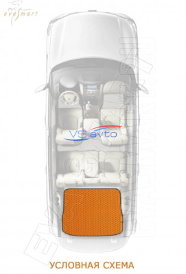 Коврик в багажник "EVA" Kia Soul (с 2008 по 2014 г. в.)