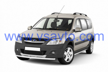 Защита переднего бампера одинарная Ø51мм (НПС) LADA Largus Cross 2015-20 (LLC220201)