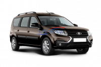 Полномасштабные коврики EVA на Lada Largus I FL рестайлинг (7 мест) 2021 -