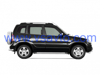 Защита заднего бампера угловая Ø63 (НПС) LADA NIVA Travel 2021-/ LADA NIVA 2020-/ CHEVROLET Niva 2009-2020 (LNT-21-220104.00)