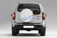 Защита заднего бампера Ø63мм "Волна" ШАГРЕНЬ (ППК) CHEVROLET Niva 2009-2020/ LADA Niva 2020- (LNV330102)