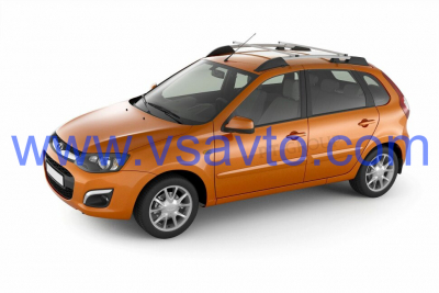 Рейлинги с поперечинами усиленные (серебристые) LADA Kalina I Хэтчбек 2004-2013, Kalina II 2013-2018/ Granta Хэтчбэк 2018- (LKX-04-551613.46)