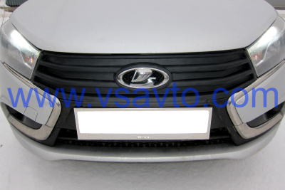 Зимняя заглушка решетки радиатора (ABS) LADA Vesta 15-/ Cross 18-/ SW 16-/ SW Cross 17- 22 (LVE111901)
