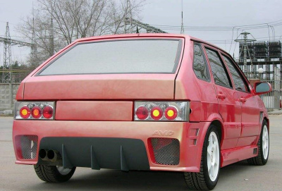 Крышка багажника стеклопластиковая "AVR Стандарт" (с кронштейнами под газовые упоры) ВАЗ 2108, 2109, 2113, 2114