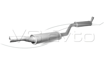 Глушитель дополнительный (закатной) ВАЗ 2101-07