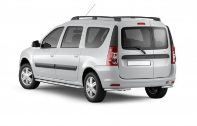 Защита порогов с алюм. площадкой Ø51мм (НПС) LADA Largus 2012- (LLA220302)