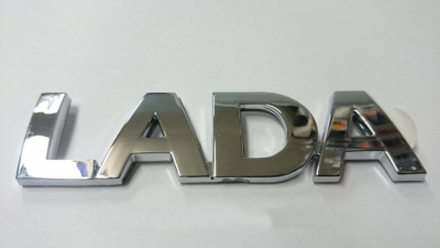Орнамент задка «Lada» цельным текстом Лада Калина