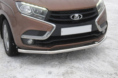 Защита переднего бампера одинарная Ø51мм (НПС) Lada X-Ray 2016- (LXR220202)