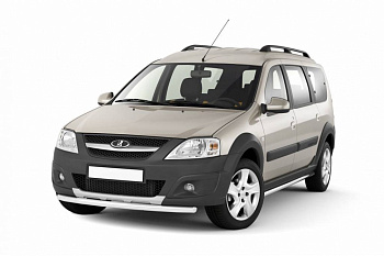 Защита переднего бампера одинарная Ø51мм (НПС) LADA Largus Cross 2015-20 (LLC220201)