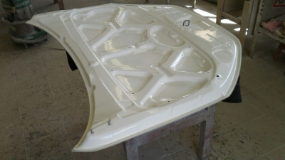 Капот стеклопластиковый "AVR" (Стандарт) Гранта FL (под окраску)