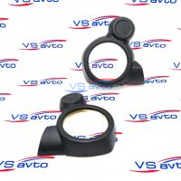 Подиумы акустические, пластик ("АвтоСоната" ПА-2115-4) для ВАЗ-2114, 2115 (20х рупорный твитер) без кармана, при установке используется штатный карман