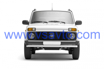 Защита переднего бампера одинарная Ø63мм (НПС) LADA "4х4 2121" 1995- (LNI220201)