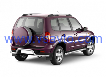 Защита заднего бампера Ø51мм "Волна" (НПС) CHEVROLET Niva 2009-2020/ LADA Niva 2020- (LNV220101)